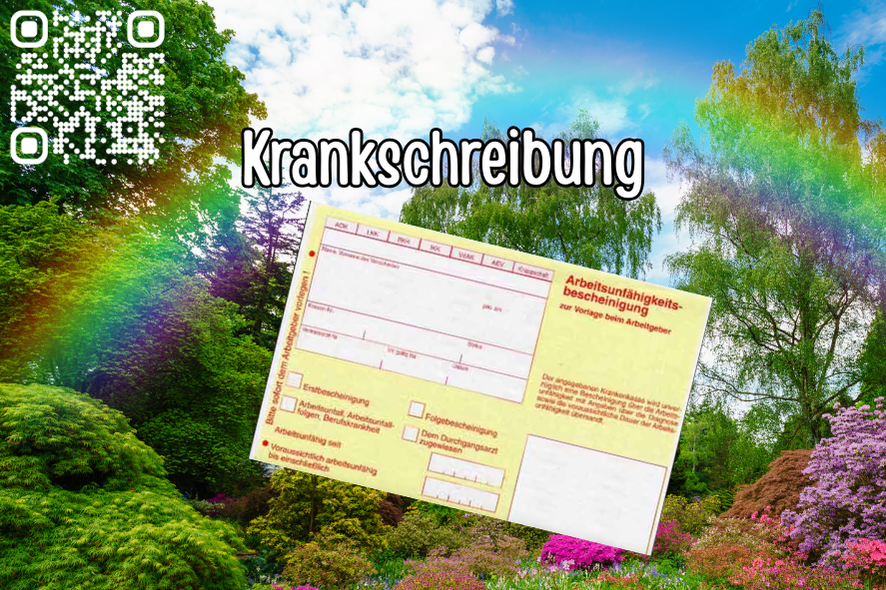 Krankschreibung - Sticker 20 Stück